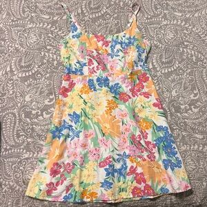Old Navy linen floral dress